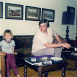 Brendan Patton and Larry Jennings at Jim Patton’s apartment (mid-1970s).