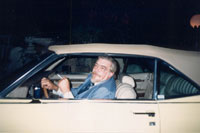 Larry in his Cadillac, 1989
