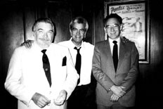 Larry with Jim Patton and Gordon Bruce at the Magic Castle