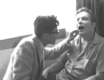 Dr. Sawa checking Larry’s teeth in Japan (1969).