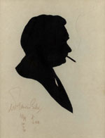A 1971 silhouette of Larry Jennings by United Kingdom silhouette artist, Francis Giles.